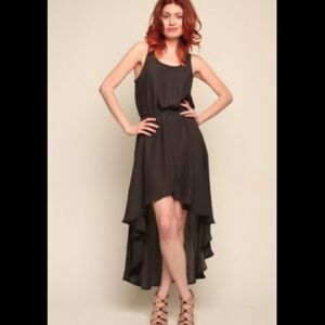 “FLUXUS” Faux Wrap High-Low Dress